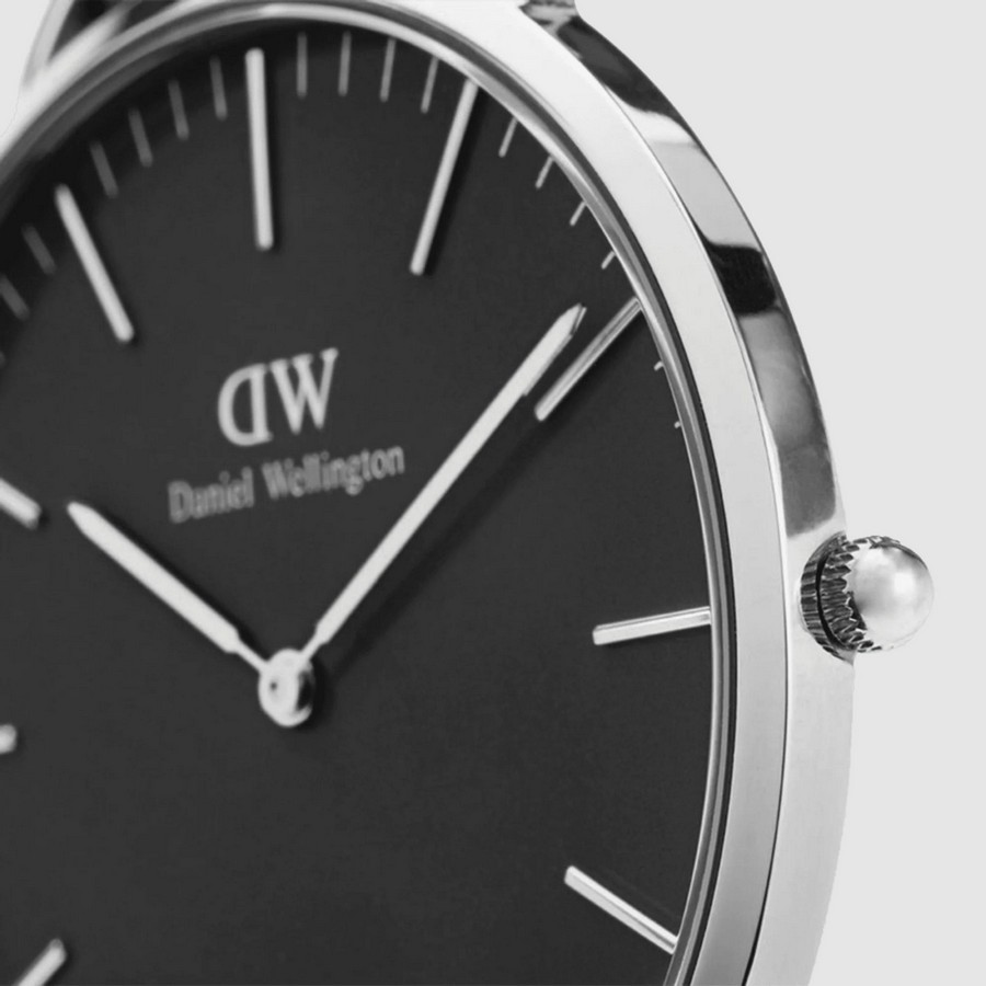 Đồng Hồ Dw Daniel Wallington Classic Sheffield Nam Đen Xám